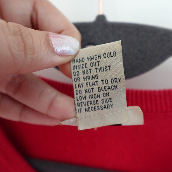 Teddi Embroidered Americana Patriotic Cotton Ramie Short Sleeve Red Cardigan L - Picture 3 of 8